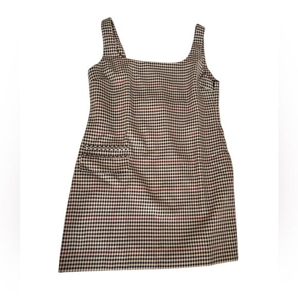 Zara Classic Checkered Sleeveless Dress Size M - Picture 4 of 10